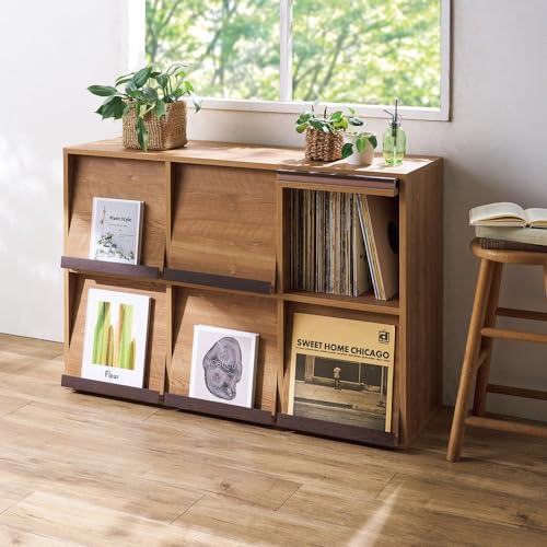 【未使用】定価35,700円隠せるシェルフ木目調完成品　キャスター付　ディノス Amazon.co.jp: dinos（ディノス）: 本棚/ラック/シェルフ